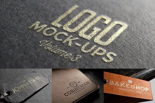 工艺品品牌Logo样机模板 Logo Mock-ups