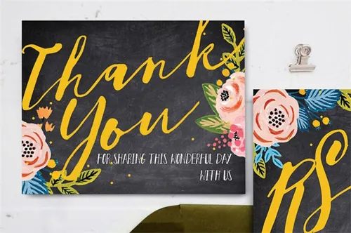 雅黑格调花卉婚礼设计素材 Black-Floral-Wedding-Suite