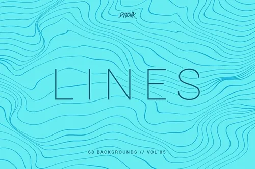 68个波浪线超清背景（第5辑）Lines | Wavy Ba