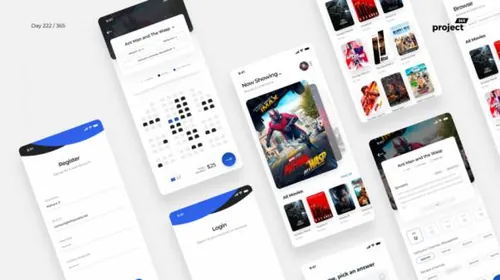 电影票预订APP应用界面设计 Movie Booking App iOS 每日U