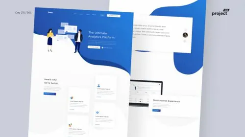 软件服务数据分析工具介绍落地页设计 SaaS Analytics Landing