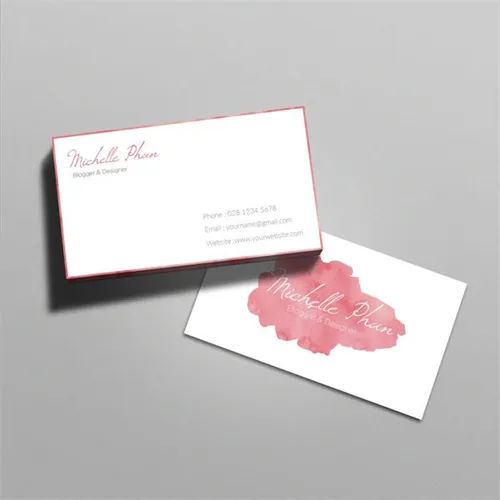 水彩插画元素企业名片模板 Watercolor-business-card-template