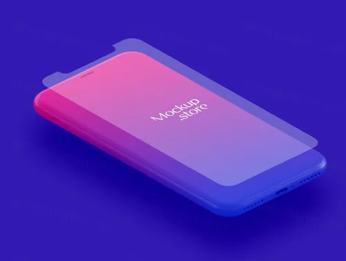 高品质极简主义苹果手机白模样机模板素材 Minimal Apple mockups bundle