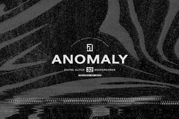 抽象扭曲失真像素背景纹理素材合辑 Anomaly - Abs