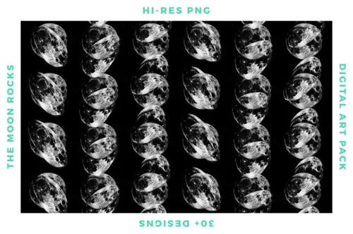 时尚个性的月球岩石表面纹理背景大集合the-moon-roc