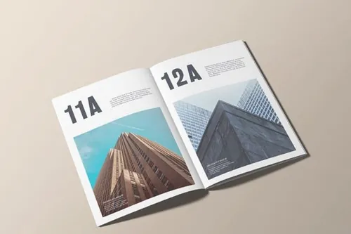 A4烫金印字杂志样机 A4 Foil Stamping Magazine Mock Up