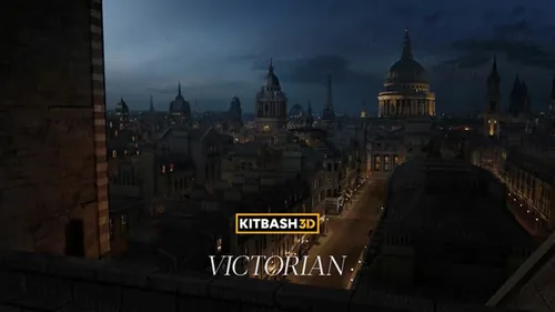 高质量中世纪庄严的维多利亚广场欧美建筑3D模型设计素材 Ki