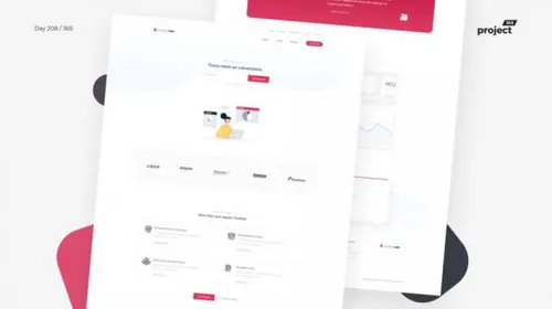 网站聊天机器人介绍落地页设计 ChatBot Landing Page 每日UI