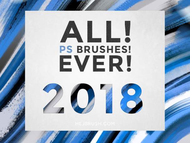 2018颜料涂抹PS笔刷合集 ALL  PS BRUSHES   EVER