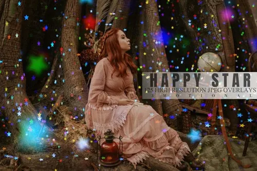 125款唯美梦幻的星星夜景街道图片效果素材 Happy St