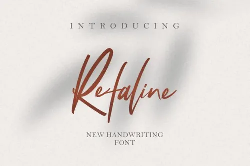 非常不错的手写钢笔英文字体 Refaline Handwriting Refaline Handwriting