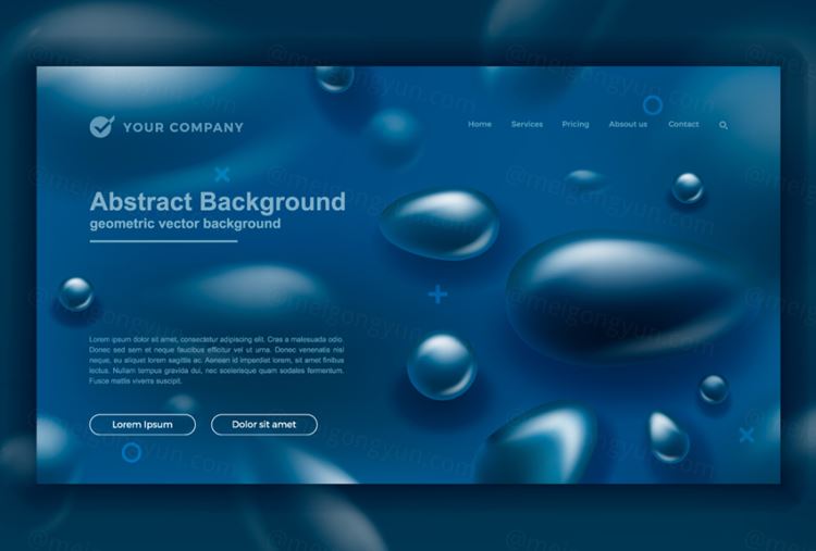 科技感液体水银科未来智能AI海报背景