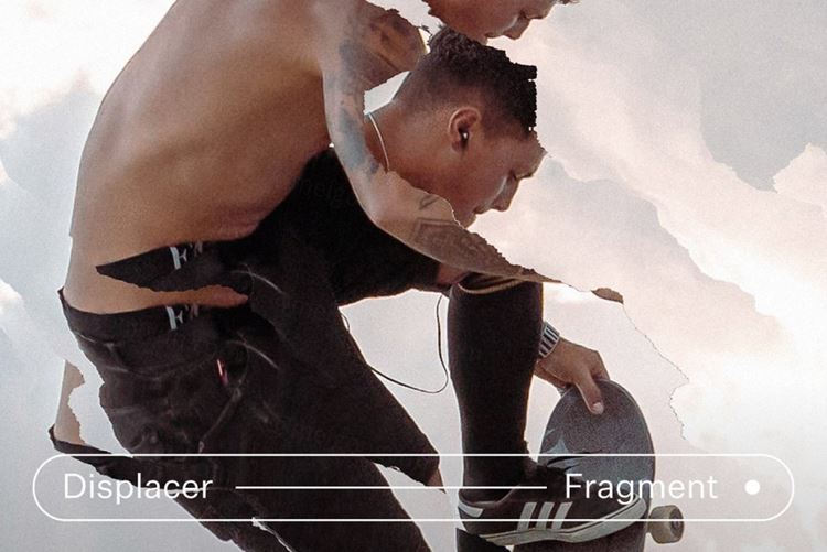 潮流做旧艺术照片撕裂时空扭曲故障错误图片抽象效果PS素材 F