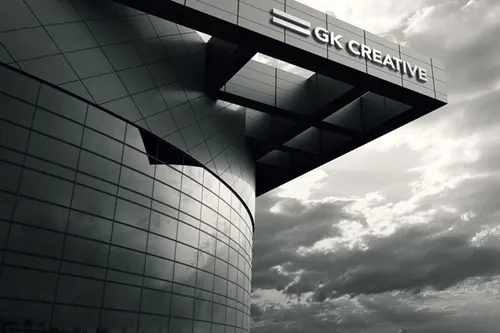 LOGO标志墙壁3D立体文字效果PSD样机模板  3D Logo Signage Wall Mock-Up v.3
