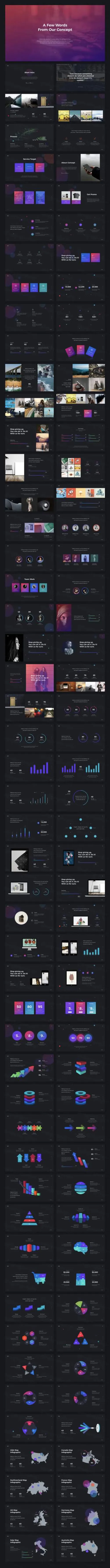 深色酷炫个性专业设计PPT模板dark PPT key