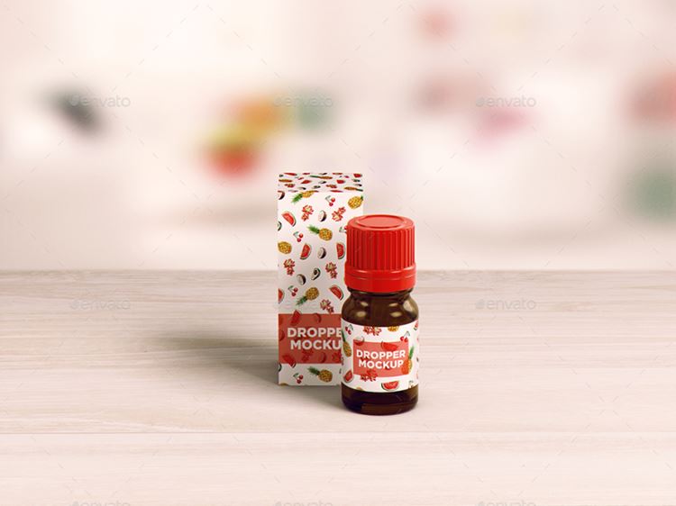 欧式小瓶装外观样机模板 PSD_euro_dropper_bottle_mockup_16932966