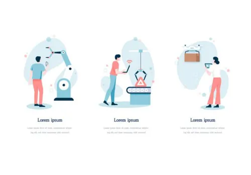 扁平化智能生活UI插画AI矢量素材 Illustration Pack