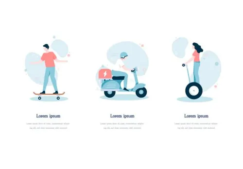 扁平化智能生活UI插画AI矢量素材 Illustration Pack