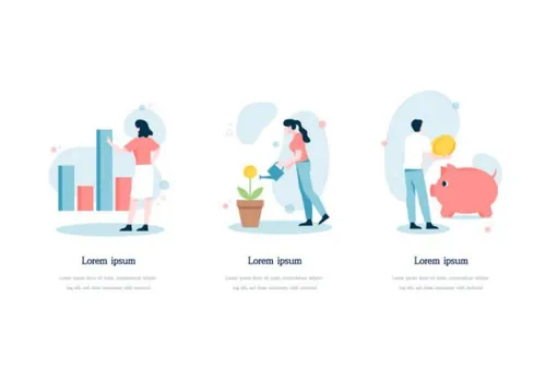 扁平化智能生活UI插画AI矢量素材 Illustration Pack