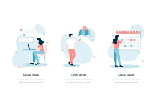 扁平化智能生活UI插画AI矢量素材 Illustration Pack