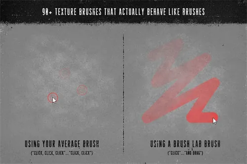 各种纹理效果的PS笔刷 Brush Lab – Photoshop B