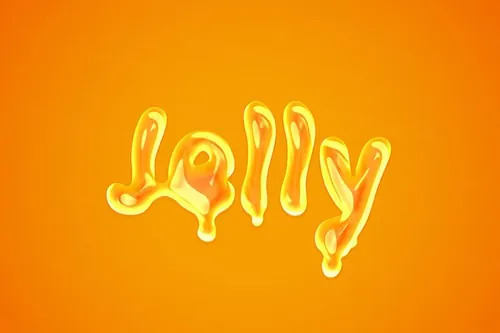 好玩逼真的液态文字模板 Free Liquid Text S