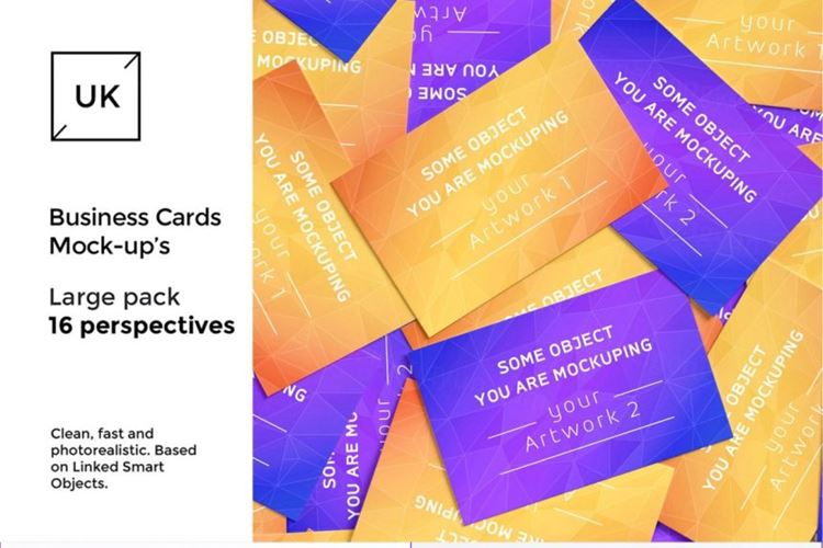 企业名片展示样机 Business Cards presentations pack