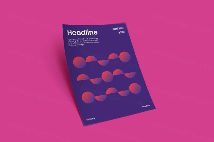 达格蒙德抽象几何海报设计模板