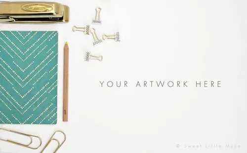 时尚的相片相册样机 Styled Stock Photography Mockup