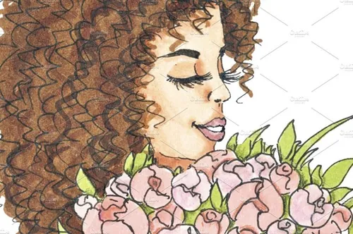 春季主题手绘水彩时尚插画素材Spring-Mood-Desi