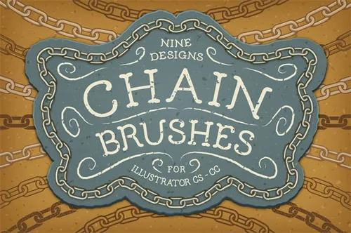链条样式Ai笔刷 Chain Brushes