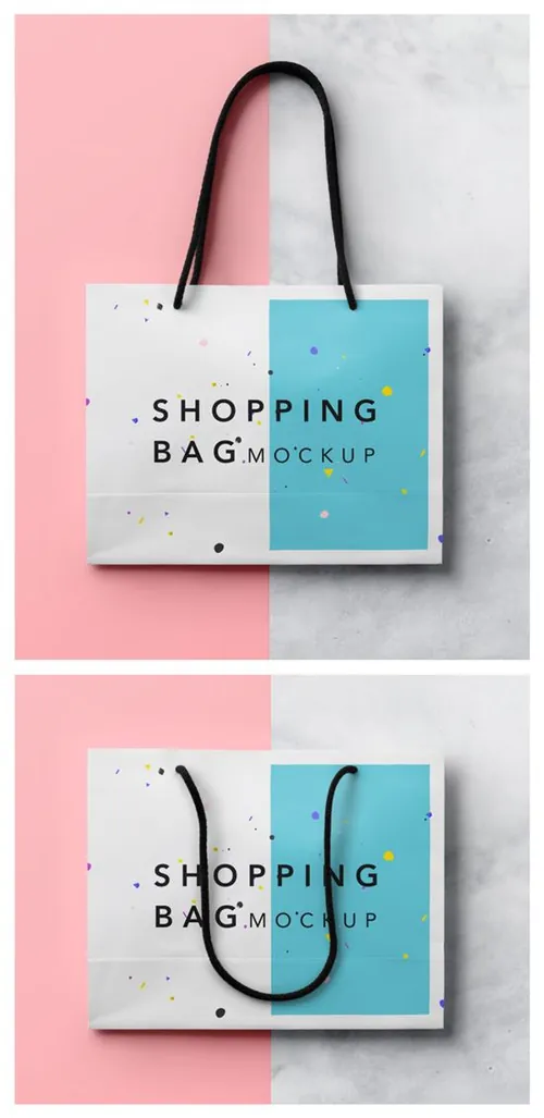 十分适合女性购物的手提袋Shopping-Bag-Mockup