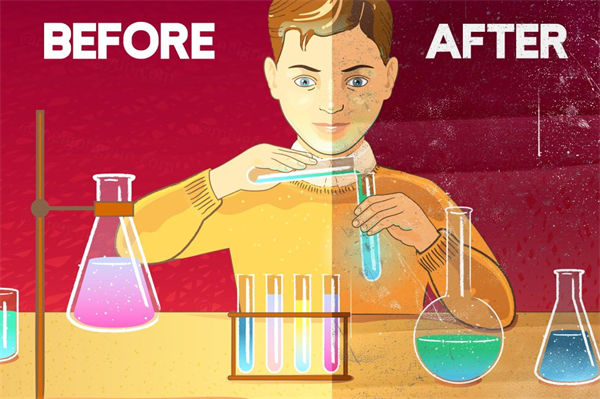 特别的手绘复古Ai矢量笔刷 CHEMIST Illustrator B