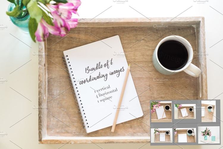 时尚的旅行照片展示样机 Styled Stock Photos