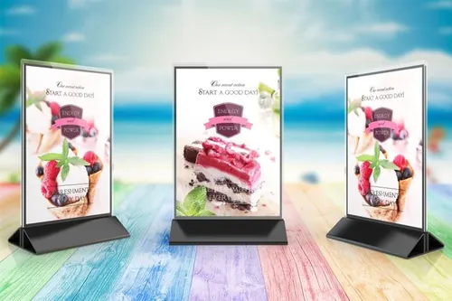 高端海报设计展示样机 Portrait Sign Holders