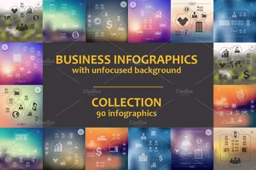 商业主题信息图表模板 90 BUSINESS INFOGRAPHICS