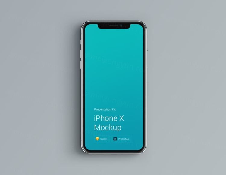 移动设备样机系列：iPhone X 智能手机样机场景