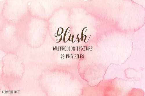 粉红色手绘水彩装饰素材Watercolor Texture