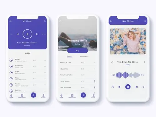 ASMR应用程序Ui工具包Meditation and ASMR Ap
