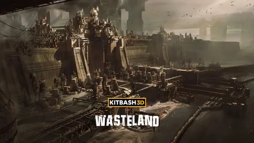 未来世界末日战后废墟荒芜遗弃工厂史诗级游戏场景3D模型素材