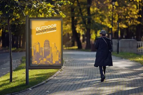 高品质户外灯箱广告海报展示模型  outdoor-advertising-mock-up-vol-1