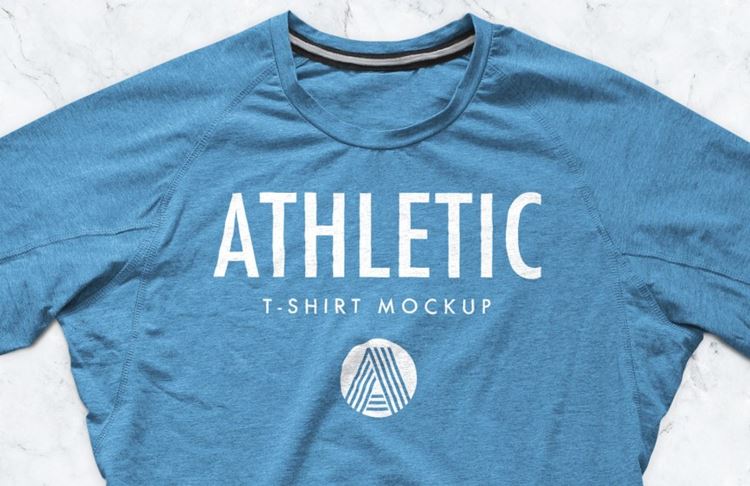 经典运动T恤样机模板 Athletic T-Shirt Mockup PSD