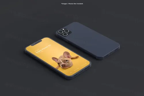 最新2020苹果iPhone 12手机样机UI贴图样机PSD模板 Smart Phone Mockups