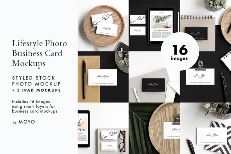 商业名片 iPad展示模型Business Card iPad Photos  Mockups 2368930