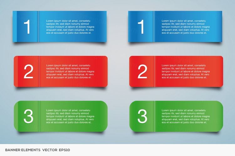 横幅设计元素Banner Elements
