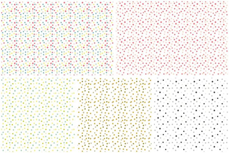 爱心点状背景设计素材Confetti Scatter Bru