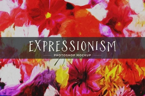 表现主义艺术绘画效果PSD模板 Expressionism