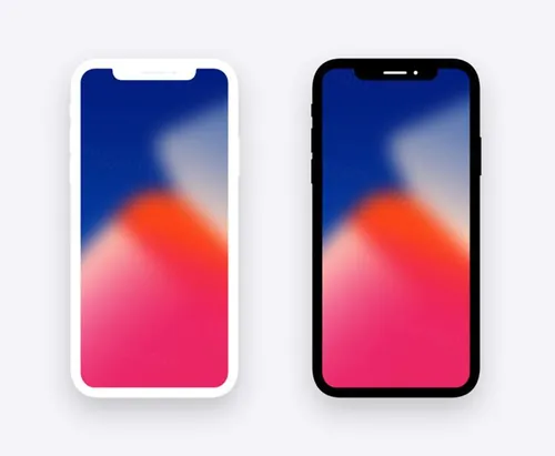 iPhoneX Minimal  Flat Mockup