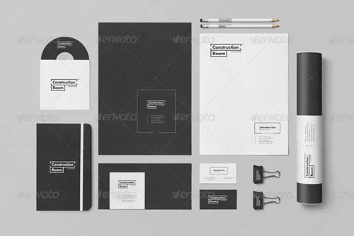 黑色系列VI提案贴图 Branding / Identity Mock-up