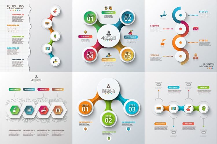 ppt信息图表素材模板 Diagrams for busin